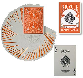 Bicycle Deck (808) Poker Orange