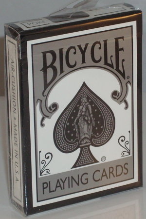 Bicycle Deck (808) Poker White & Silver