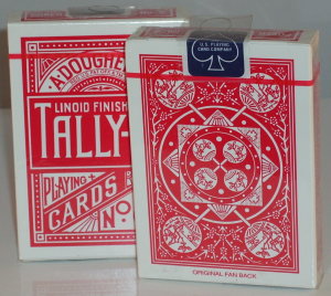 Tally Ho Fan Back (Poker Size) Red