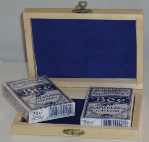 Wooden Deck Box with 2 Decks