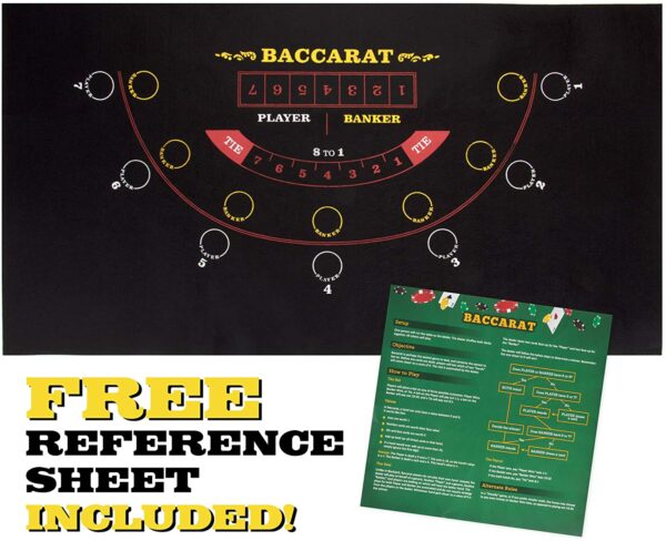 Baccarat Casino Felt 36" x 18" - Image 5