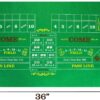 Double-Sided Craps & Blackjack 36" x 18" Roll-up Casino Tabletop Mat - Image 5