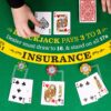 Double-Sided Craps & Blackjack 36" x 18" Roll-up Casino Tabletop Mat