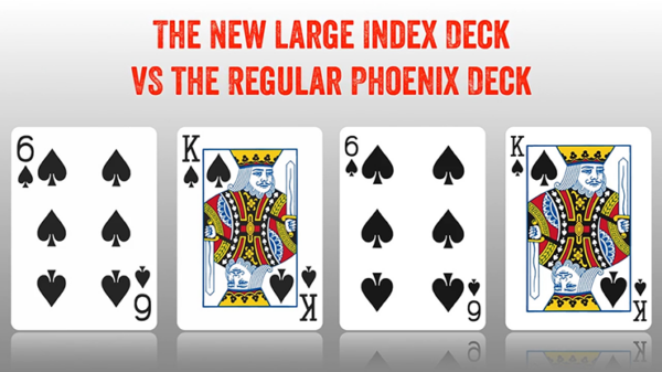 Phoenix Deck Large Index (Blue) by Card-Shark - Image 6
