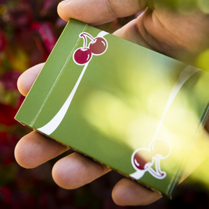 Cherry Casino (Sahara Green) Playing Cards by Pure Imagination Projects