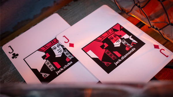 Sinis (Raspberry and Black) Playing Cards by Marc Ventosa - Image 6