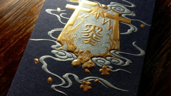 Sumi Kitsune Myth Maker (Blue Craft Letterpressed Tuck) Playing Cards by Card Experiment - Image 2