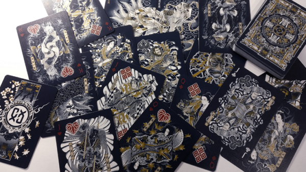 Sumi Kitsune Myth Maker (Blue Craft Letterpressed Tuck) Playing Cards by Card Experiment - Image 4
