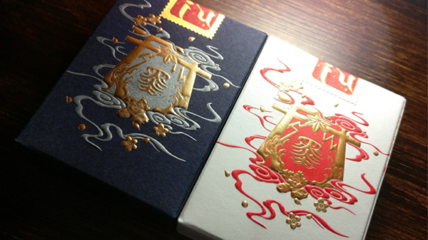 Sumi Kitsune Myth Maker (Blue Craft Letterpressed Tuck) Playing Cards by Card Experiment - Image 6
