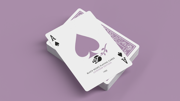 Black Roses Lavender (Marked) Edition Playing Cards - Image 4