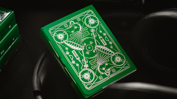 Soundboards V4 Green Edition Playing Cards by Riffle Shuffle - Image 3