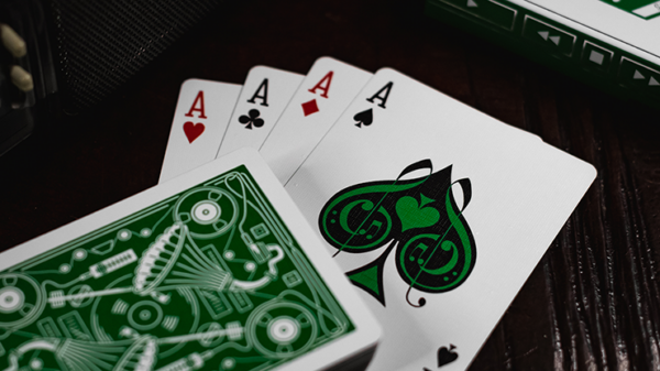 Soundboards V4 Green Edition Playing Cards by Riffle Shuffle - Image 5