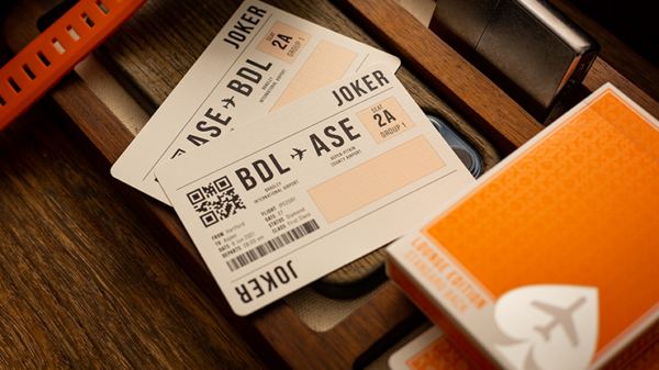 Lounge Edition in Hangar (Orange)  by Jetsetter Playing Cards - Image 4