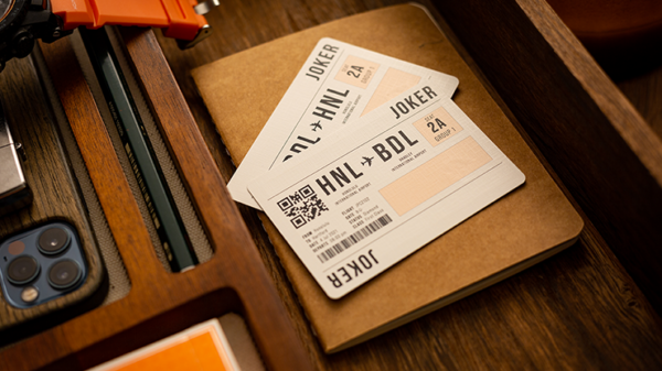 Lounge Edition in Hangar (Orange) with Limited Back by Jetsetter Playing Cards - Image 4