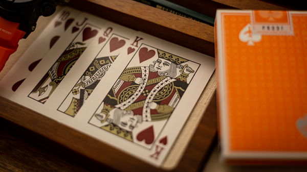 Lounge Edition in Hangar (Orange) with Limited Back by Jetsetter Playing Cards - Image 5