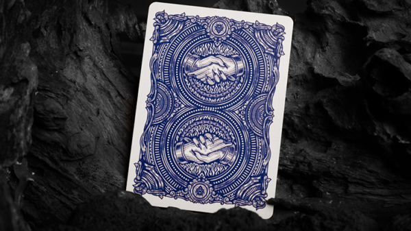 Deal with the Devil (Cobalt Blue) UV Playing Cards by Darkside Playing Card Co - Image 2