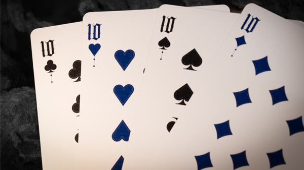Deal with the Devil (Cobalt Blue) UV Playing Cards by Darkside Playing Card Co - Image 4