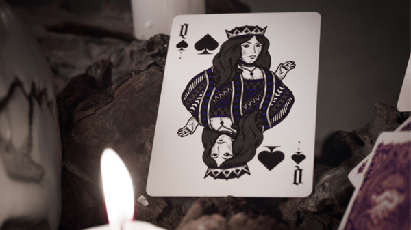 Deal with the Devil (Cobalt Blue) UV Playing Cards by Darkside Playing Card Co - Image 6