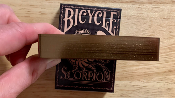 Gilded Bicycle Scorpion (Brown) Playing Cards - Image 2