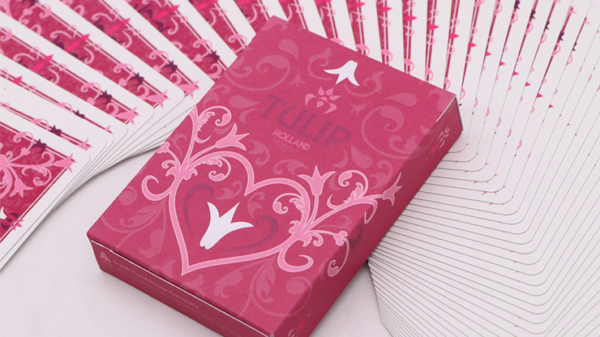 Pink Tulip Playing Cards Dutch Card House Company - Image 3