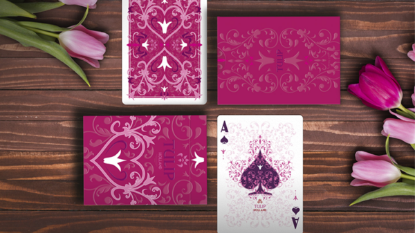 Pink Tulip Playing Cards Dutch Card House Company - Image 5