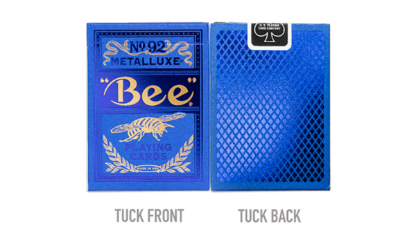 Bee Blue MetalLuxe Playing Cards by US Playing Card - Image 2