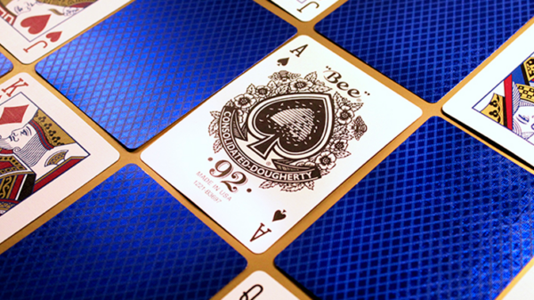 Bee Blue MetalLuxe Playing Cards by US Playing Card - Image 3