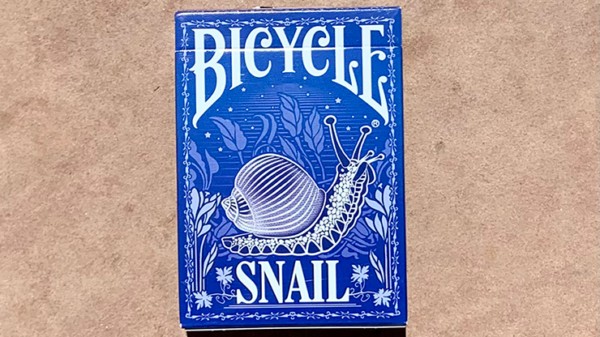 Gilded Bicycle Snail (Blue) Playing Cards - Image 2