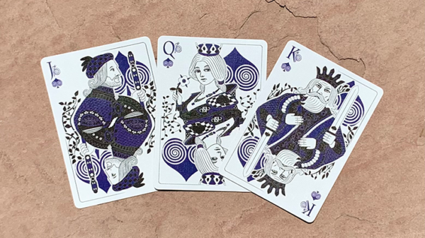 Gilded Bicycle Snail (Blue) Playing Cards - Image 3