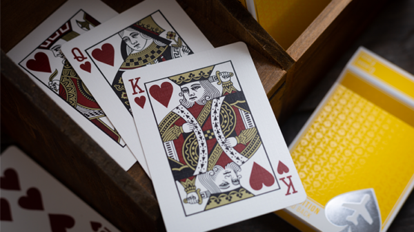 Lounge Edition in Taxiway Yellow by Jetsetter Playing Cards - Image 5