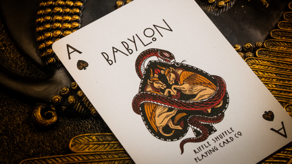 Babylon (Ruby Red) Playing Cards by Riffle Shuffle - Image 4