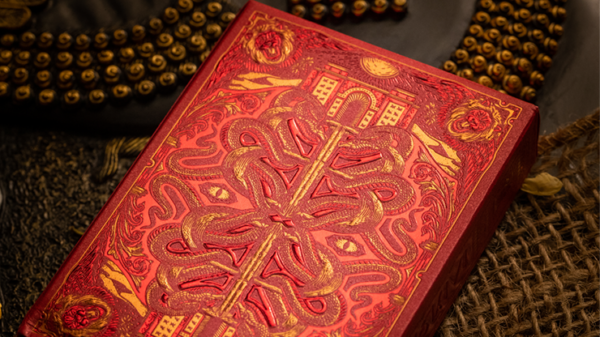 Babylon (Ruby Red) Playing Cards by Riffle Shuffle - Image 6