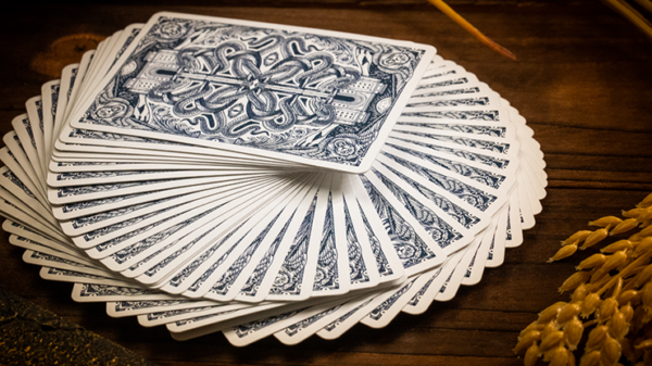 Babylon (Cerulean Blue) Playing Cards by Riffle Shuffle - Image 2