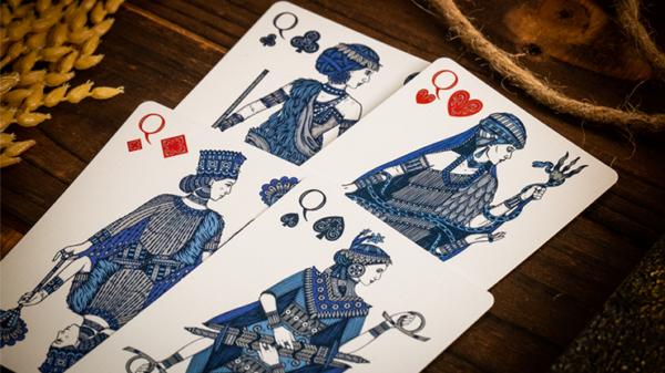 Babylon (Cerulean Blue) Playing Cards by Riffle Shuffle - Image 5