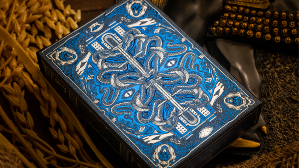 Babylon (Cerulean Blue) Playing Cards by Riffle Shuffle - Image 6