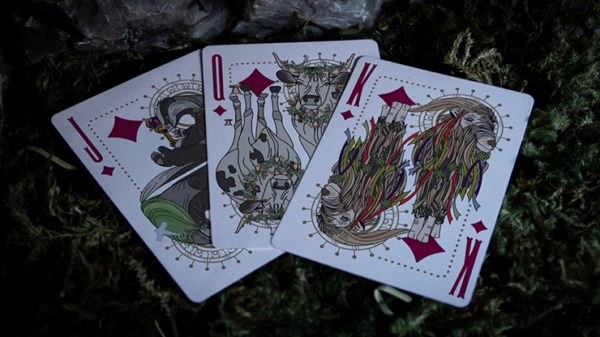 Under the Moon (Moorland Green) Playing Cards - Image 3