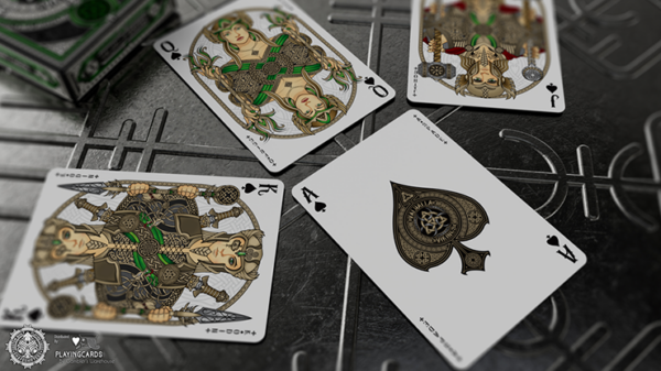 Valhalla Viking Emerald (Standard) Playing Cards - Image 2