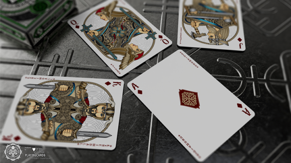Valhalla Viking Emerald (Standard) Playing Cards - Image 4