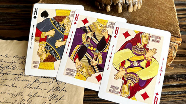 Shakespeare (Burgundy) Playing Cards - Image 3