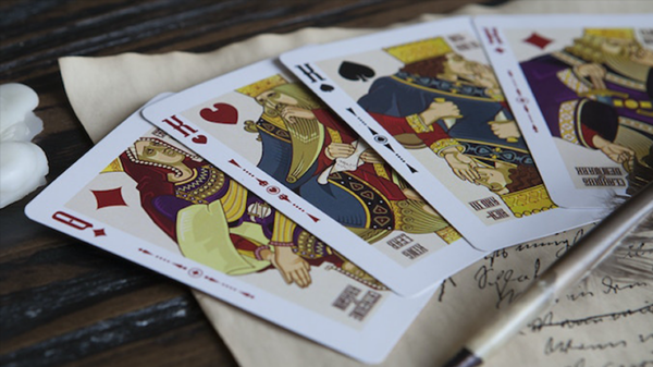 Shakespeare (Burgundy) Playing Cards - Image 5