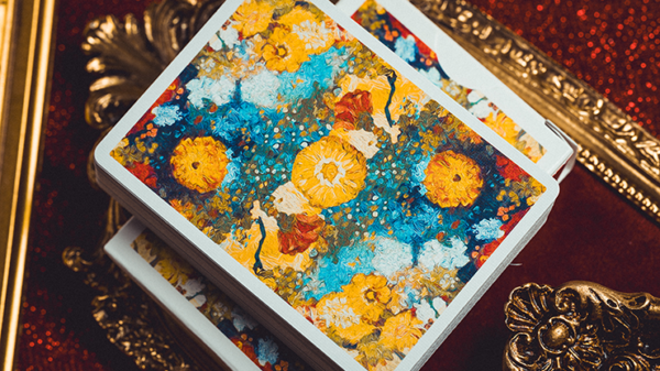 Van Gogh Zinnias (Numbered- Seal)  Playing Cards - Image 2