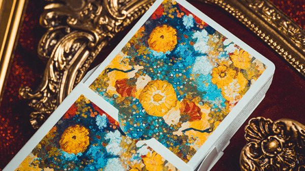 Van Gogh Zinnias (Numbered- Seal)  Playing Cards - Image 3