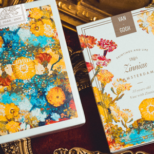 Van Gogh Zinnias (Numbered- Seal)  Playing Cards