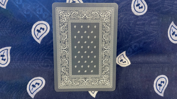 Gilded Bicycle Bandana (Blue) Playing Cards - Image 2