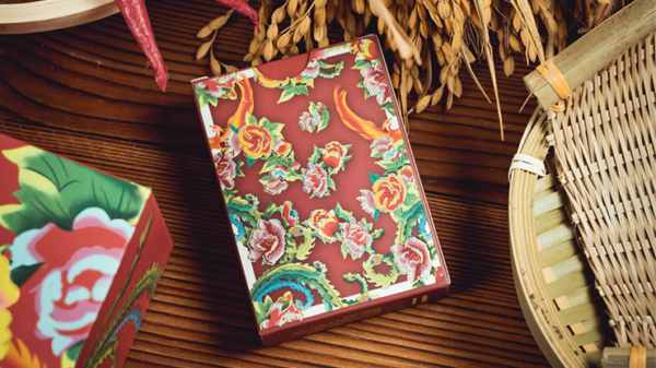 Phoenix and Peony (Red) Playing Cards by Bacon Playing Card Company - Image 2