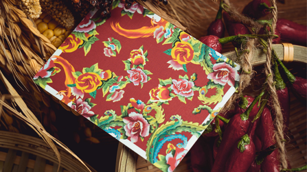 Phoenix and Peony (Red) Playing Cards by Bacon Playing Card Company - Image 4