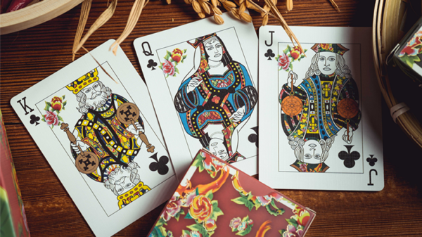 Phoenix and Peony (Red) Playing Cards by Bacon Playing Card Company - Image 5