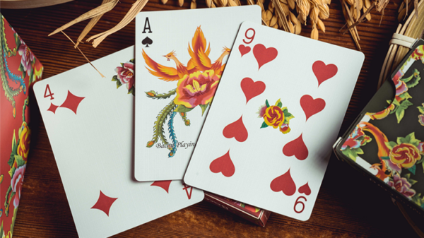 Phoenix and Peony (Red) Playing Cards by Bacon Playing Card Company - Image 6