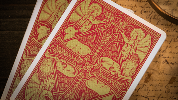 The Cross (Maroon Martyrs) Playing Cards by Peter Voth x Riffle Shuffle - Image 2