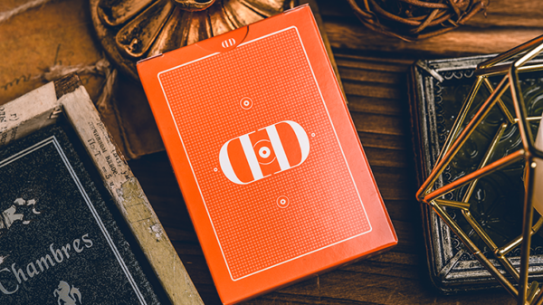 Smoke & Mirrors V9 (Orange Edition) Playing Cards by Dan & Dave - Image 2